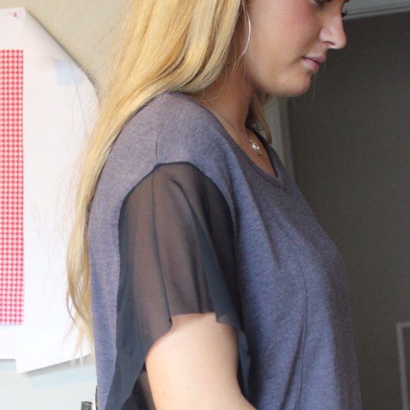 NWT Free People Movement WILD mesh graphic top - Picture 2 of 8